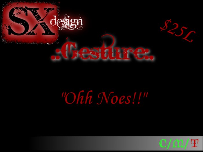 ohh noes Gesture