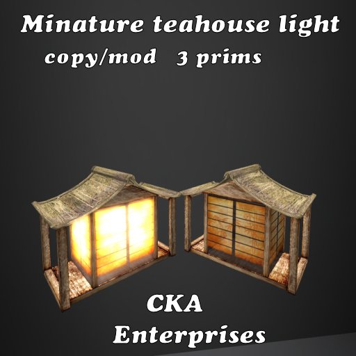Minature Teahouse Light  D
