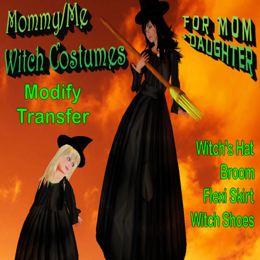 *Timeless Children* Mother/Daughter Witch Costumes