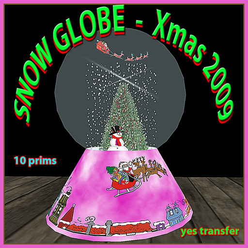 SNOW GLOBE  xmas 2009 - box