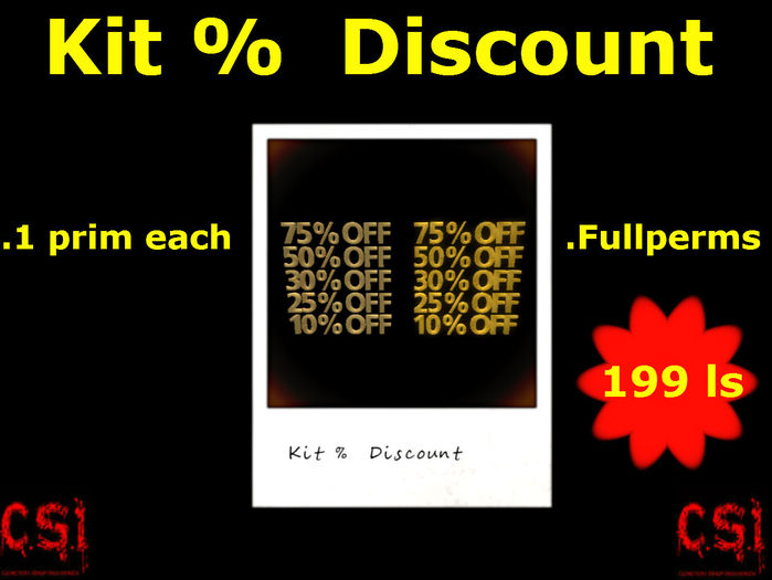 Kit %  Discount (box)