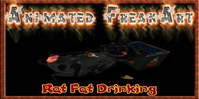 ANIMATED FREAKART FAT RAT BOXED