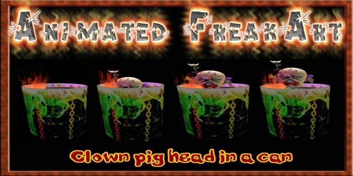 ANIMATED FREAKART CLOWN IN CAN BOXED