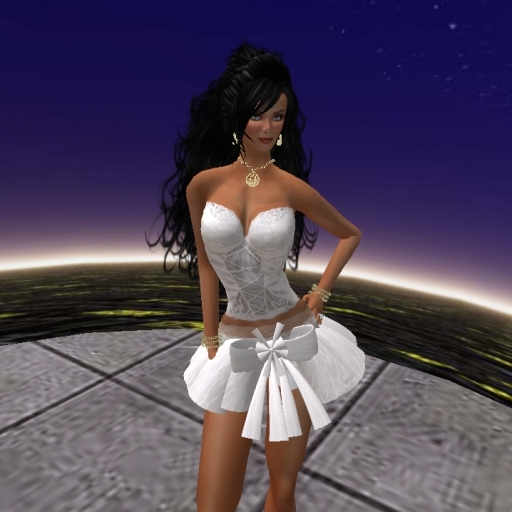 KL Sonia white-DRESS - GOTHIC DRESS- CASUAL DRESS- NECKLACE- GOTH