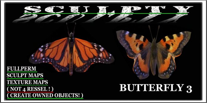 SCULPTY BUTTERFLY 3 BOXED
