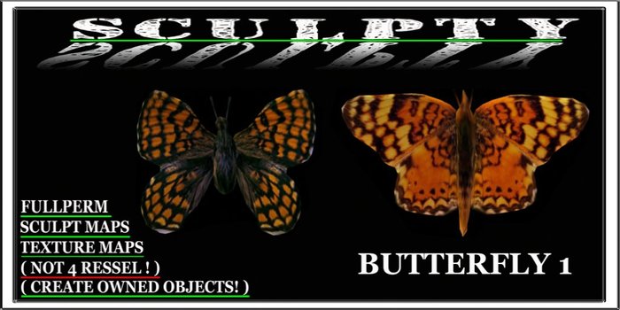 SCULPTY BUTTERFLY 1 BOXED