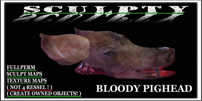 SCULPTY BLOODY PIGHEAD BOXED