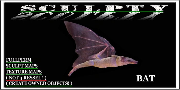 SCULPTY BAT BOXED
