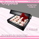 *CUPIDS*Sweet Cupcakes Black Box Wedding Flowers 