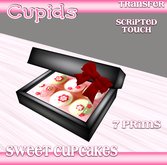 *CUPIDS*Sweet Cupcakes Black Box Little Flowers 