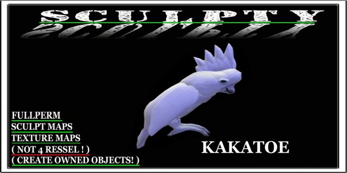SCULPTY KAKATOE BOXED