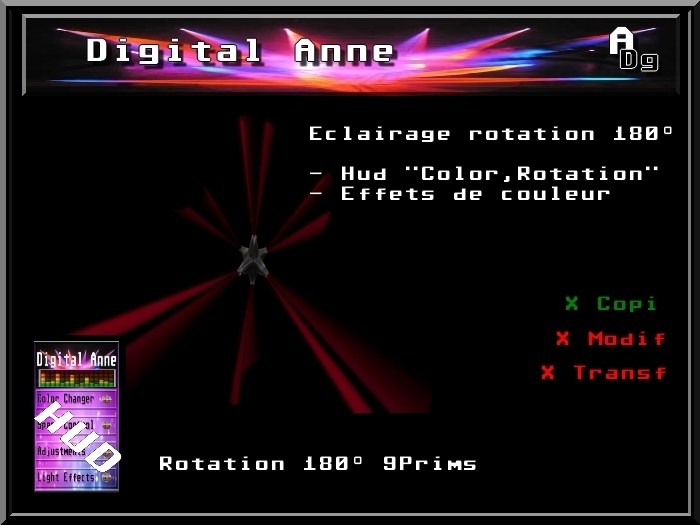 Spot Rond 90' + HUD 250l$ (copi) 9prims