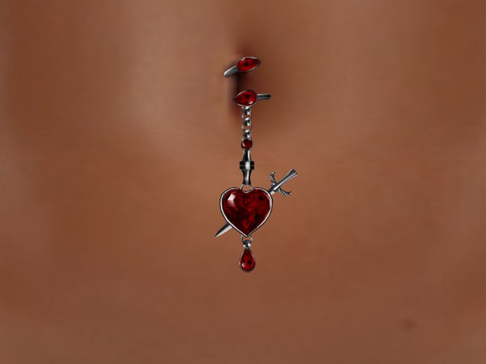Belly piercing *Impailed Heart-Blood* 