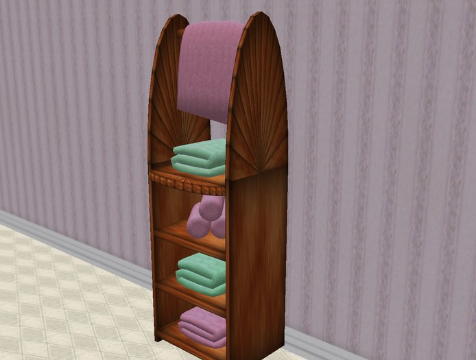 Towel rack shelf ( towels included) pink (copy/mod)