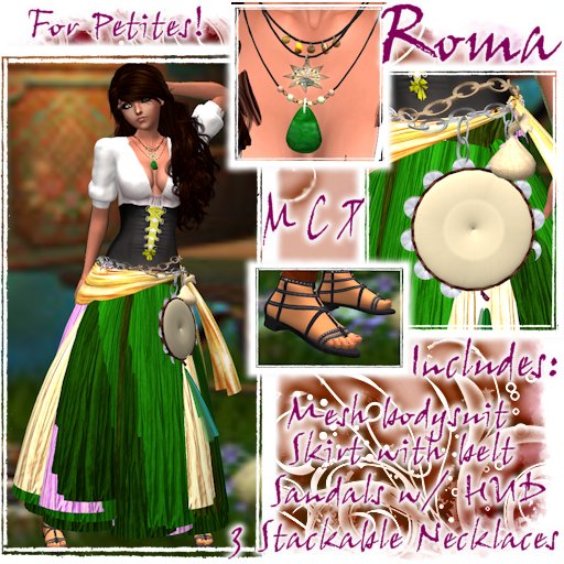 Roma - Spring  *FOR PETITES MESH AVATARS*