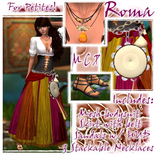 Roma - Sunset  *FOR PETITES MESH AVATARS*