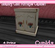 *Cupids* Shabby Chic Antique Carved Side Table Floral Vase 