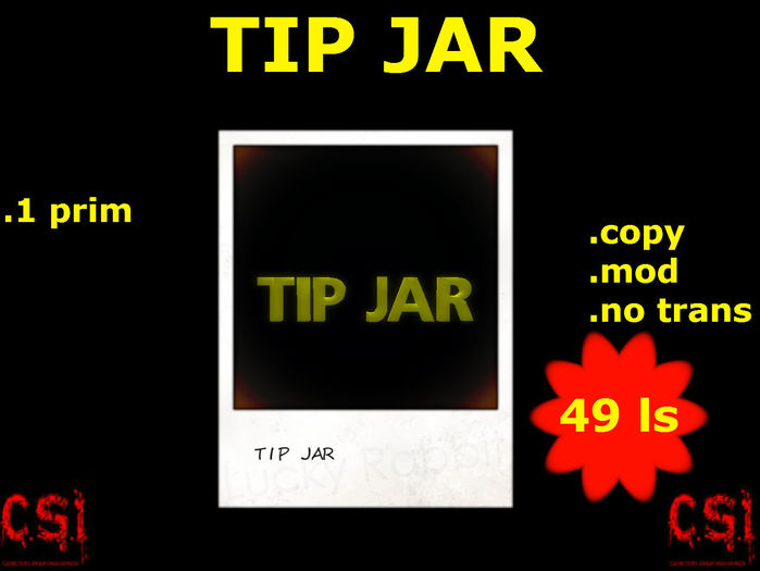 TIP JAR (box)