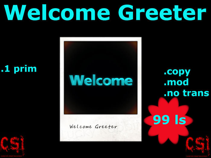 Welcome Greeter  (box)