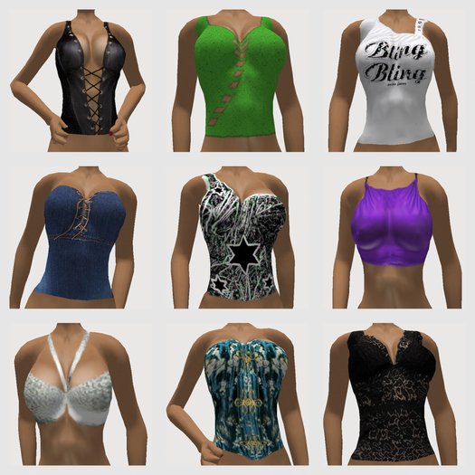 9 FULL PERM LADIES TOPS