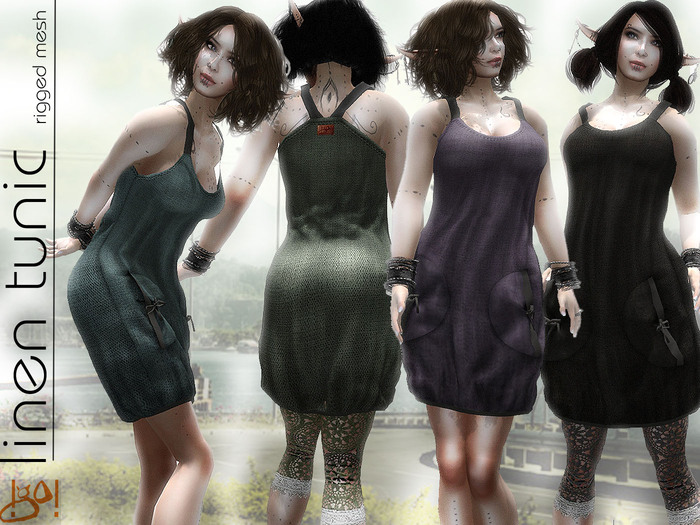 !gO! linen tunic -FATPACK-