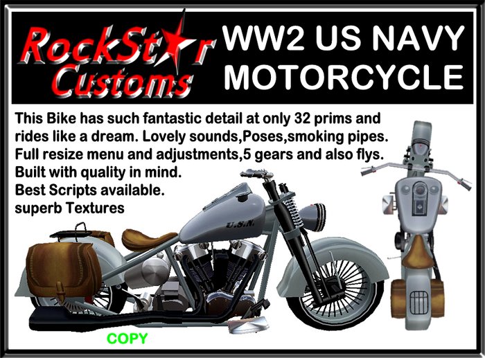 US NAVY MOTORCYCLE