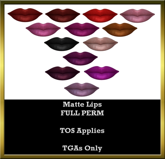 Matte Lip Templates