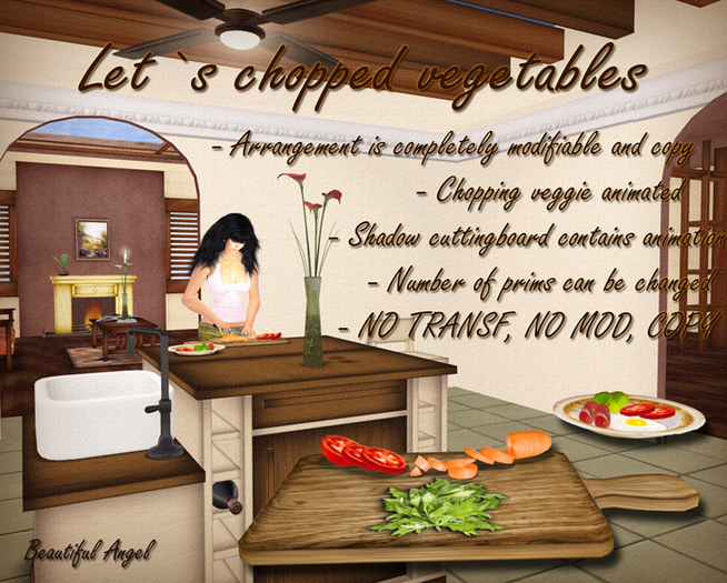 Let's chopped vegetables 