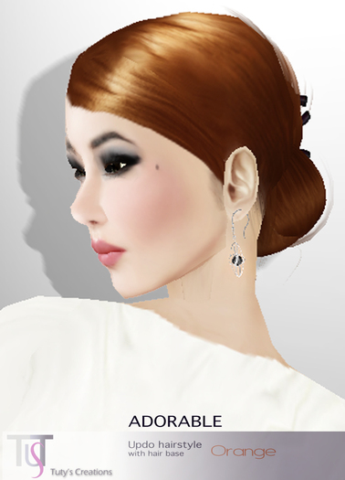 TuTy's ADORABLE - Updo hairstyle - ORANGE