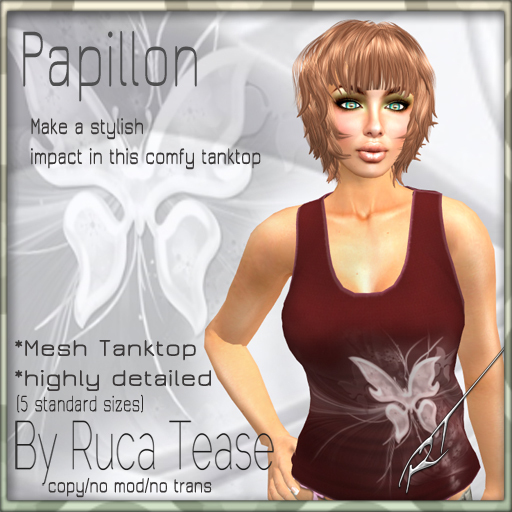 Papillon  Mesh racer back / Tank top sleevless