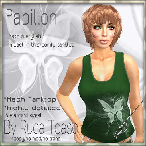 Papillon  Mesh racer back / Tank top sleevless