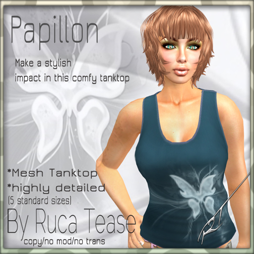 Papillon  Mesh racer back / Tank top sleevless