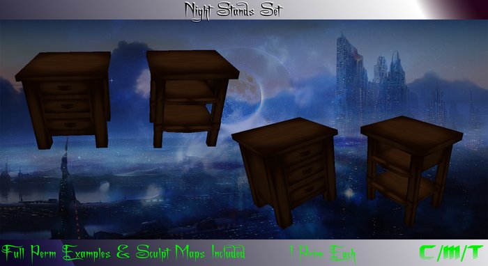 EVO -Wooden Night Stands  Boxed