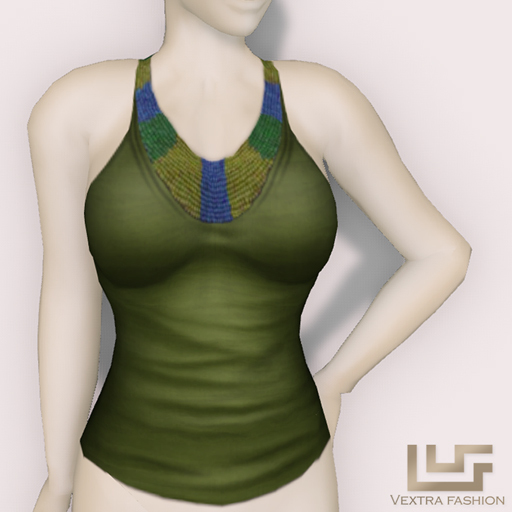 *VEXTRA FASHION* "Gypsy" Tank Top - Green