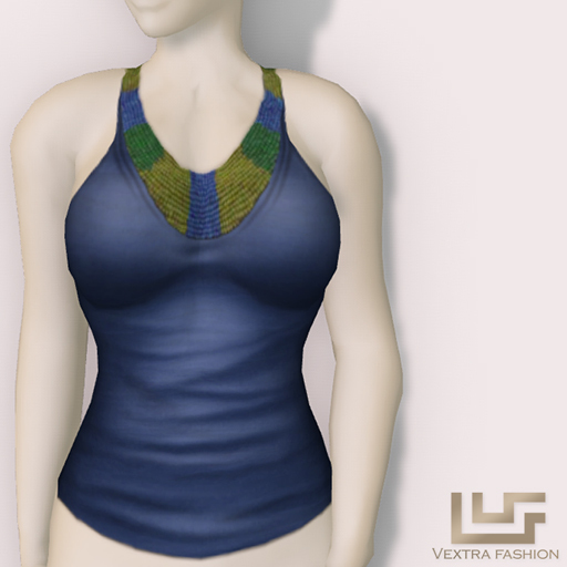 *VEXTRA FASHION* "Gypsy" Tank Top - Blue
