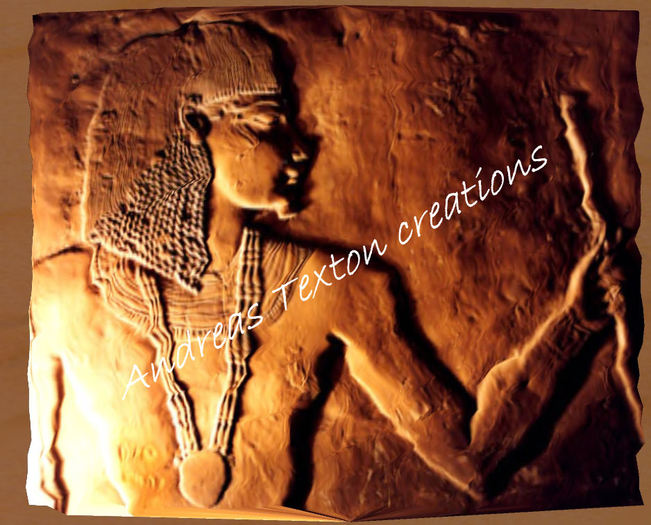 Pharaoh - Egyptian Bas Relief 