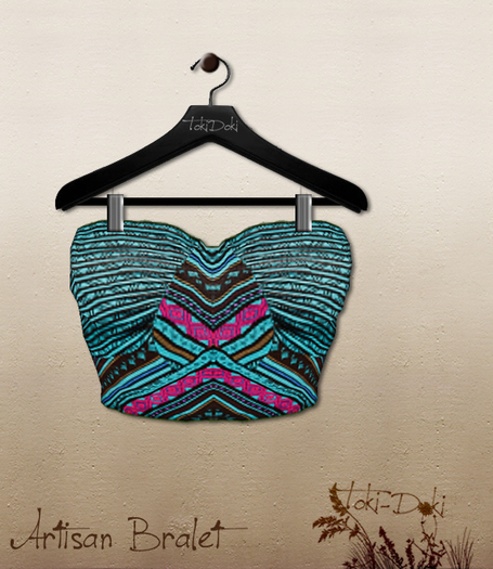 (TokiD) artisan bralet (teal)