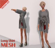 Heroes Art. Long Shirt Woman Forever Mesh Dress Long Shirt