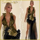 ** Orchidea**  glitter gold and black