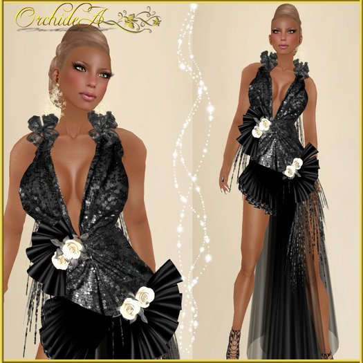 ** Orchidea** glitter black
