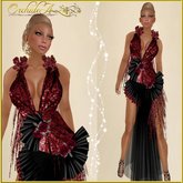 ** Orchidea**  glitter red and black