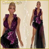 ** Orchidea**  glitter hot pink and black