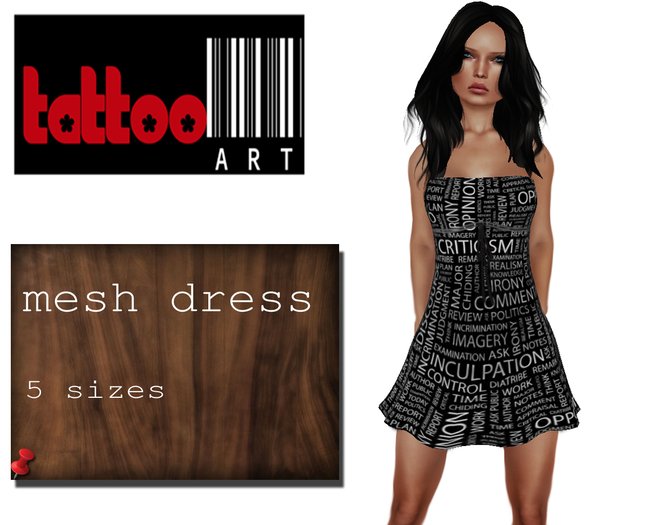 TattooArt Rigged Mesh Dress Journal