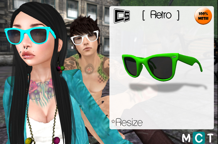 [ Retro Glasses ]::Color: greenl