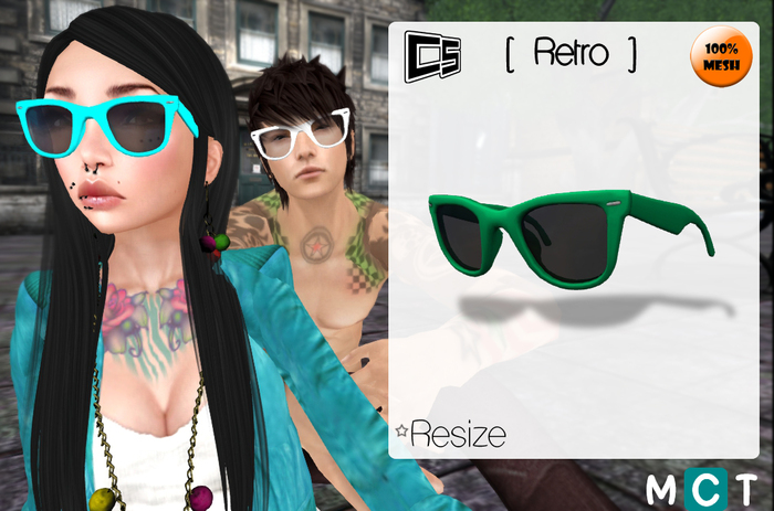 [ Retro Glasses ]::Color: greend