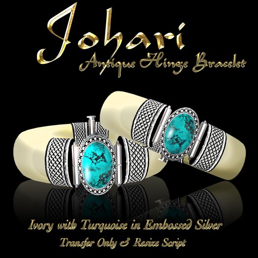 Exquisite Johari Bracelets Ivory Turquoise 