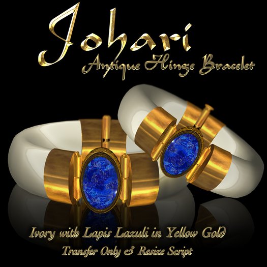 Exquisite Johari Bracelets Ivory Lapis