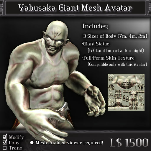 < Yabusaka > Giant Mesh Avatar