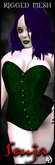 Dare Designs: Senja corset - green