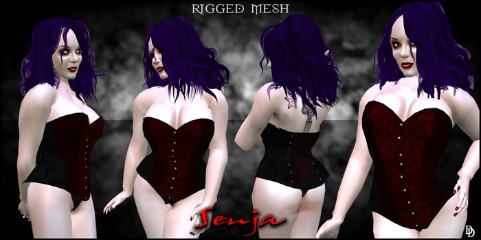 Dare Designs: Senja corset - red